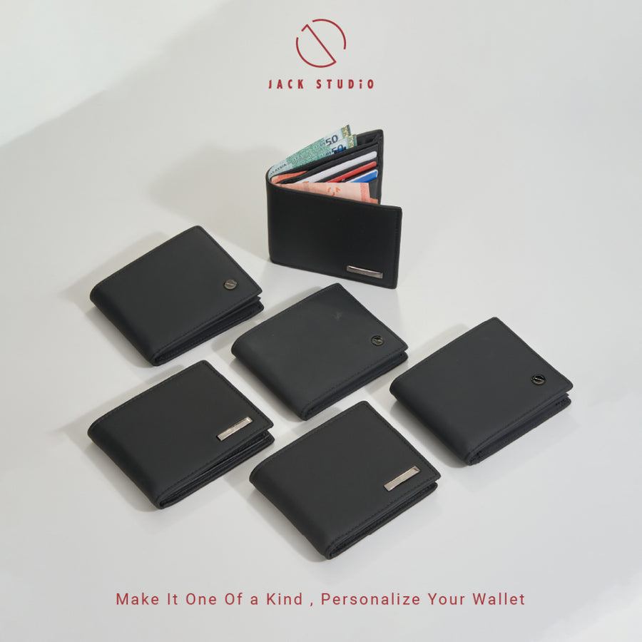 Leather Bi-Fold Wallet – Black Series