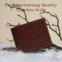 Jack Studio Vegetable Tanned Cow Leather Big Size Bifold Men’s Wallet with coin pocket - JWC 30862 thumbnail
