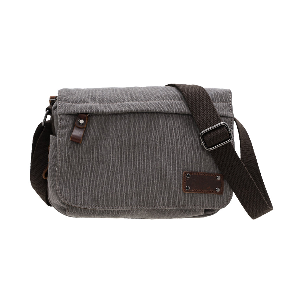 Jack Studio Free Engrave Name Canvas Leather Crossbody Sling Small Expandable Messenger Bag – BAD 40103