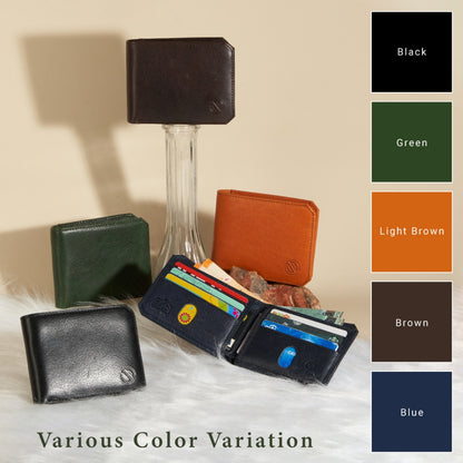 Jack Studio Vegetable Tanned Cow Leather RFID protection Bifold Men’s Wallet - JWC 30856/ 30857/ 30858