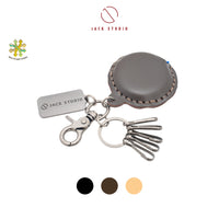 Leather Key chain / Car Key Holder [Free Name Customization] thumbnail