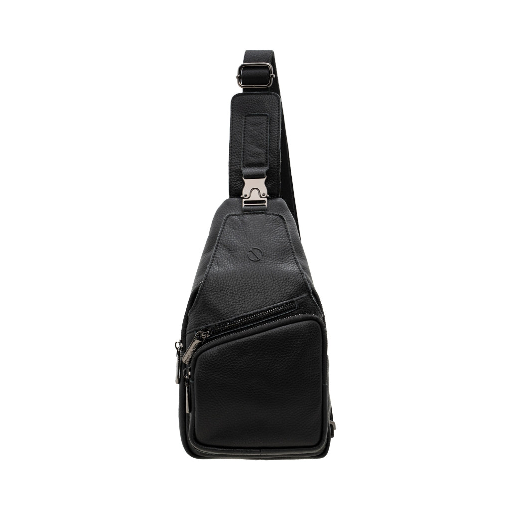 Jack Studio Top Grain Leather Trendy Crossbody Sling Men’s Bag with Multi Zip Pockets - BAI 1120 - Jack Studio Marketing Sdn Bhd