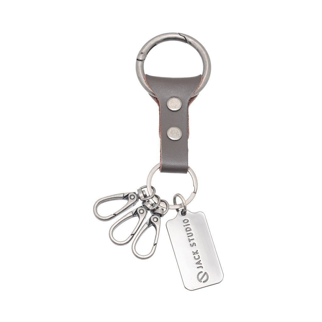 Jack Studio Genuine Leather Key Chain - Free Name Customization