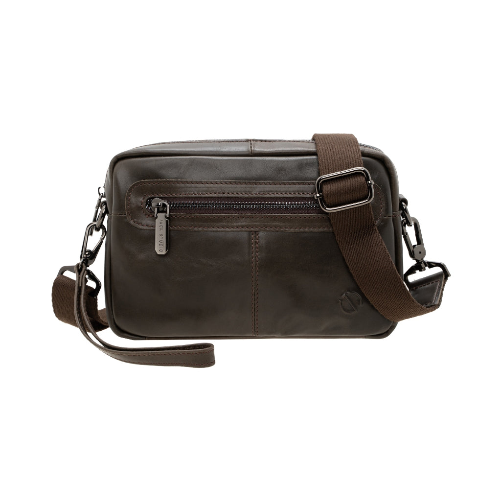 Jack Studio Genuine Cow Leather 2 Way Styling Sling Crossbody Clutch Bag - BAC 40127 - Jack Studio Marketing Sdn Bhd