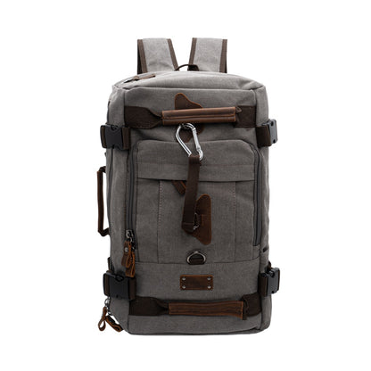 Jack Studio Canvas Leather Multifunctional Travel Hiking Backpack - BAD 20520