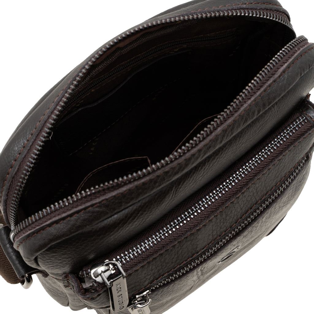 Jack Studio Genuine Cow Leather 2 Design Sling Crossbody Men’s Bag - BAI 40124/40125 - Jack Studio Marketing Sdn Bhd