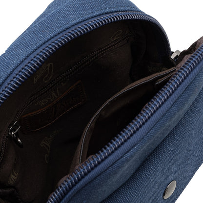 Jack Studio Simple Canvas Leather Crossbody Sling Chest Bag with Snap Pocket - BAD 40102 - Jack Studio Marketing Sdn Bhd