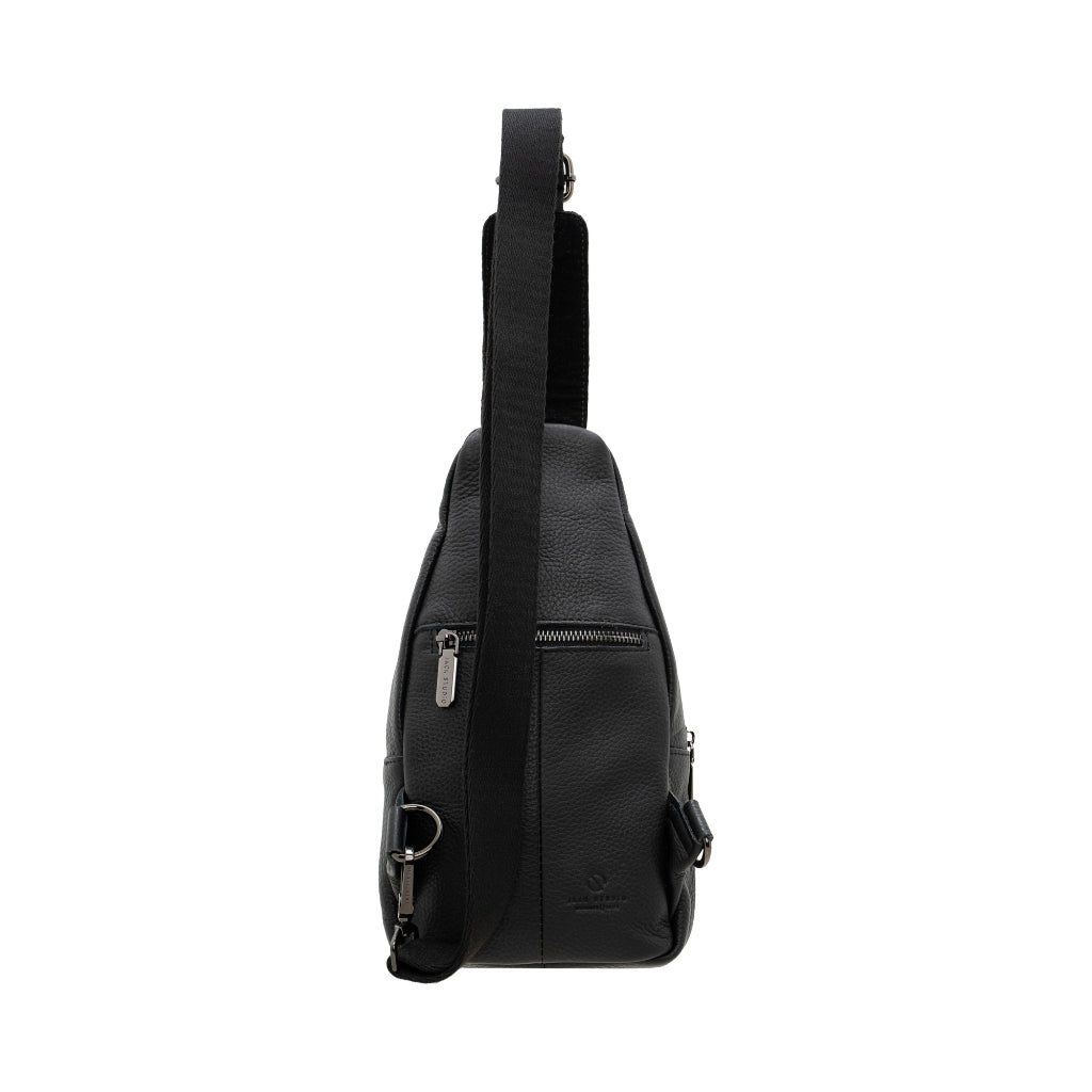 Jack Studio Top Grain Leather Trendy Crossbody Sling Men’s Bag with Multi Zip Pockets - BAI 1120 - Jack Studio Marketing Sdn Bhd