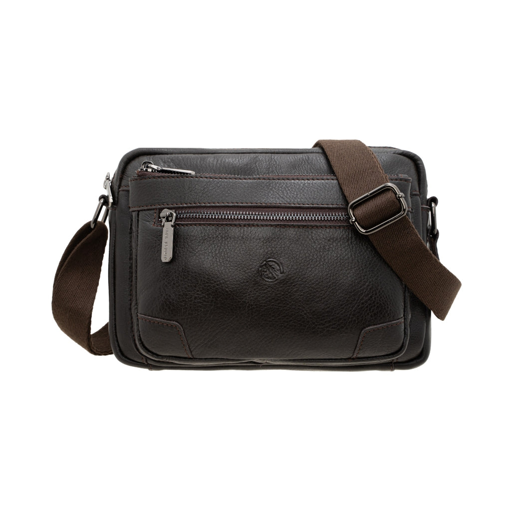 Jack Studio Genuine Cow Leather 2 Design Sling Crossbody Men’s Bag - BAI 40124/40125 - Jack Studio Marketing Sdn Bhd