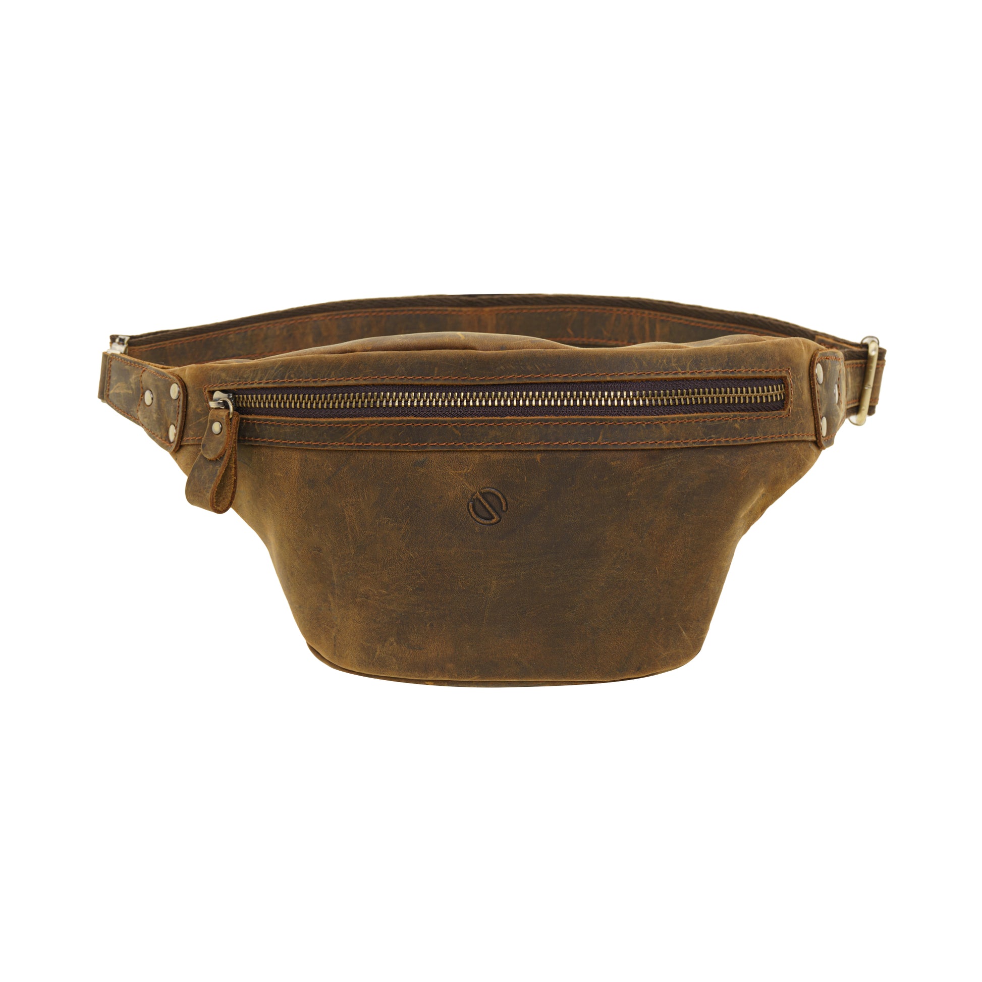 Jack Studio Full Grain Crazy Horse Leather Crossbody Chest Waist Bag - BAC 30834 - Jack Studio Marketing Sdn Bhd