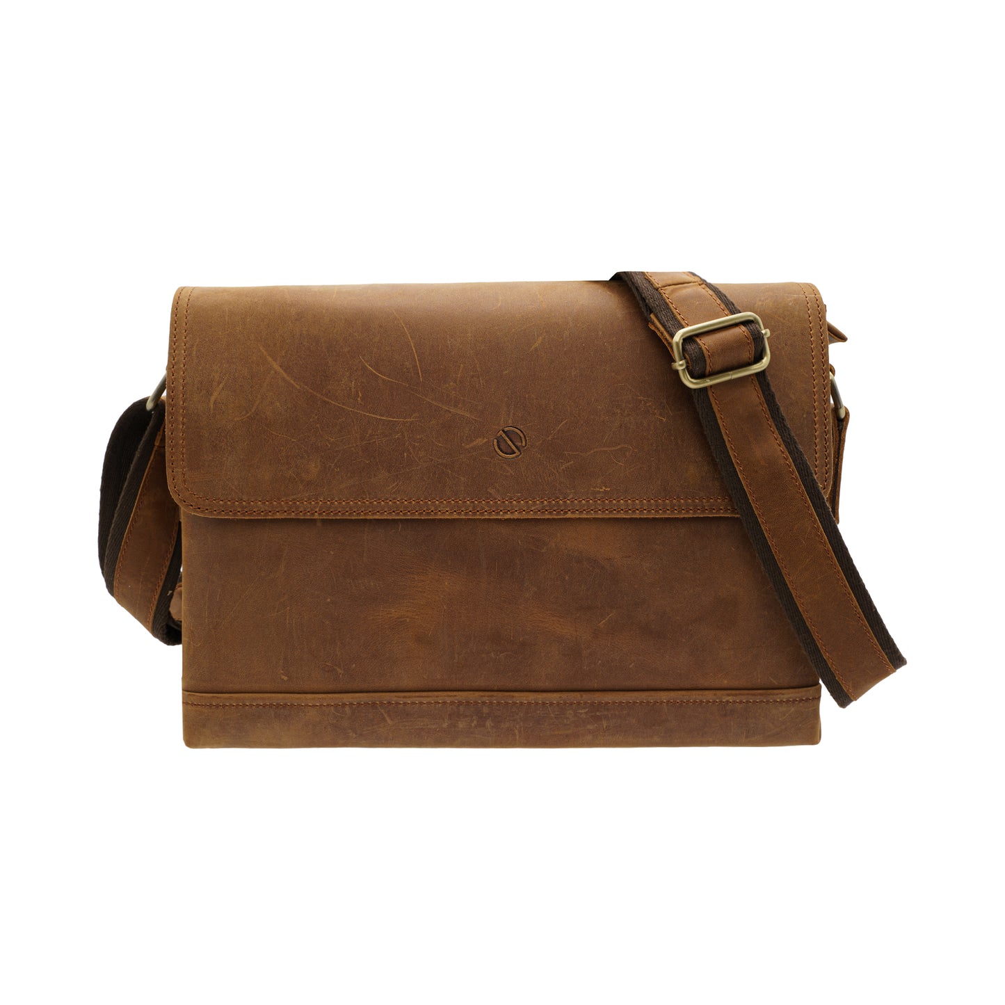 Jack Studio Full Grain Crazy Horse Leather Sling Crossbody Bag Beg Lelaki - BAC 30839 - Jack Studio Marketing Sdn Bhd