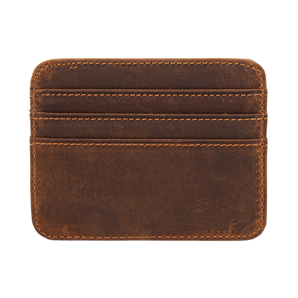 Jack Studio Full Grain Crazy Horse Leather Slim Card Holder