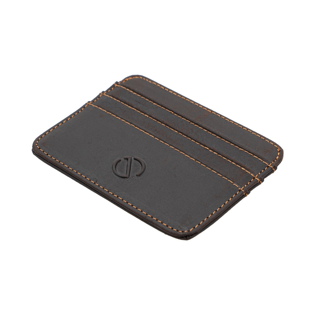 Jack Studio Full Grain Crazy Horse Leather Slim Card Holder