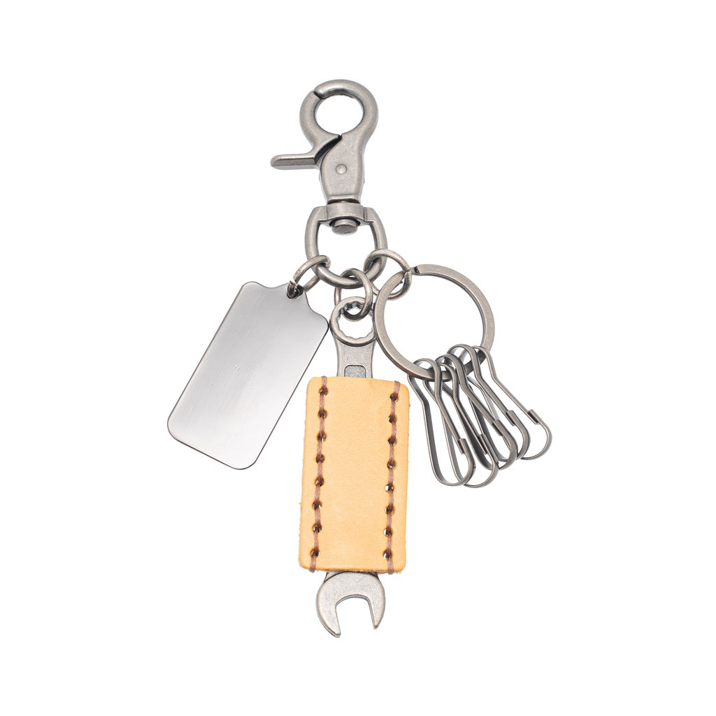 Jack Studio Genuine Leather Key Chain - Free Name Customization