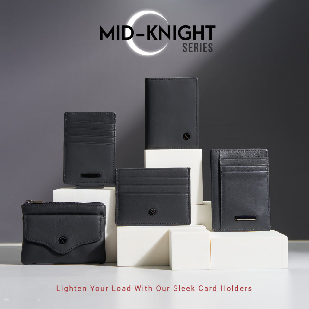 Jack Studio Leather Men's Black Card Holder and Coin Pouch