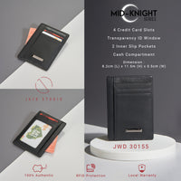 Leather Card Holder & Coin Pouch – Mid Knight Series thumbnail