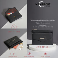 Leather Card Holder & Coin Pouch – Mid Knight Series thumbnail