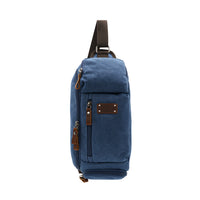 Jack Studio Canvas Leather Crossbody Chest Bag - BAD 30517 thumbnail