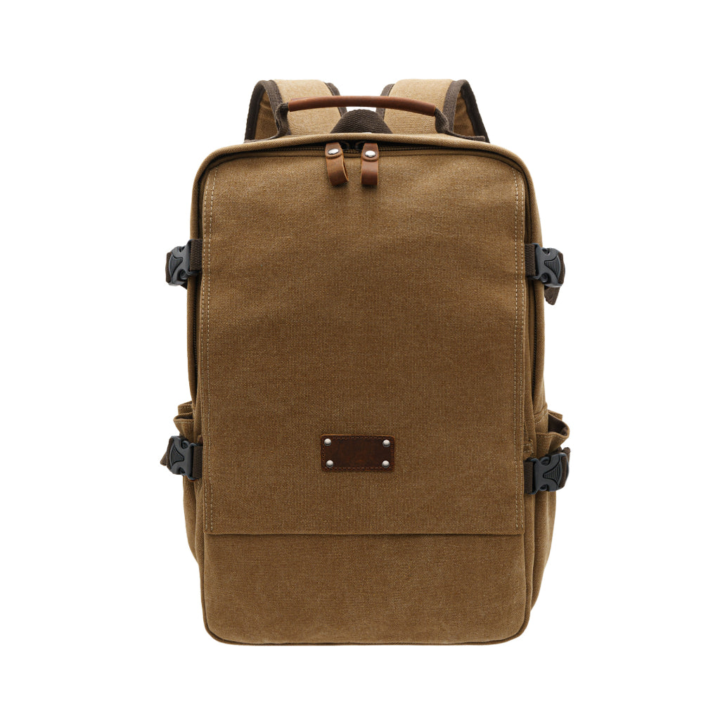 Jack Studio Free Engrave Name Canvas Leather  Backpack Bag Galas - BAD 30511