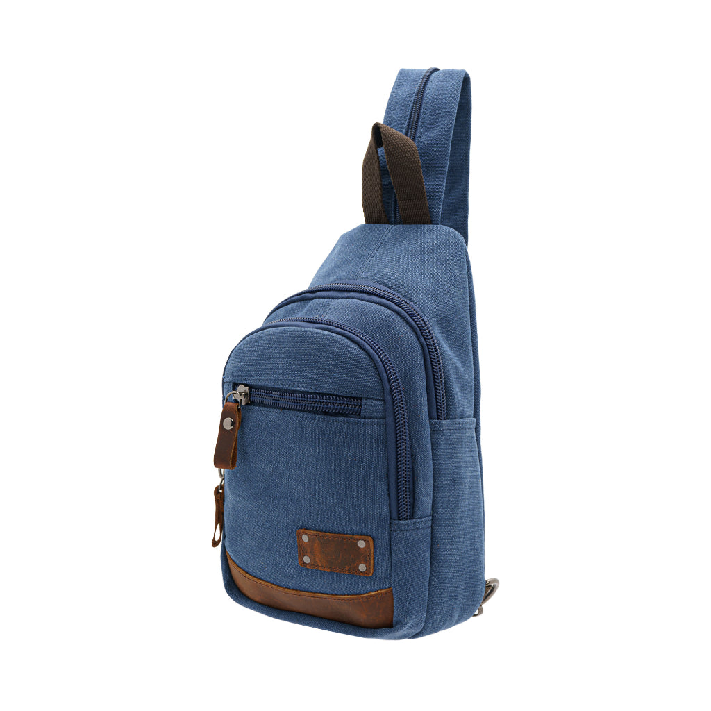 Jack Studio Unisex Canvas Leather Convertible 2-Way Shoulder Sling and Backpack - BAD 30513