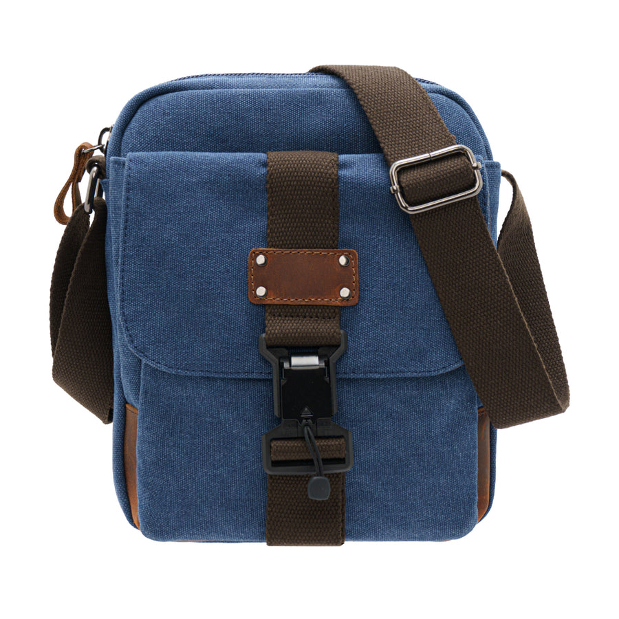 Jack Studio Unisex Stylish and Versatile Travel Canvas Leather Shoulder Bag Sling Bag - BAD 30515