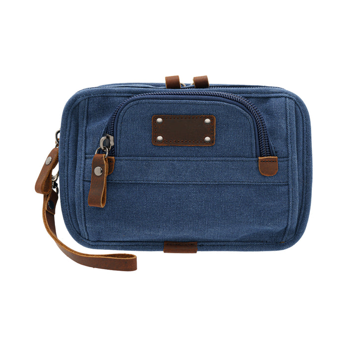 Jack Studio Canvas Leather Clutch Bag Small Size - BAD 30516