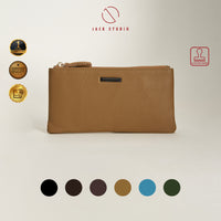 Jack Studio Rhea Full Grain Leather Ladies Women Long Zipper Wallet Purse - JWB 30154 thumbnail