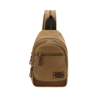 Jack Studio Unisex Canvas Leather Convertible 2-Way Shoulder Sling and Backpack - BAD 30513 thumbnail