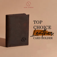 Leather Small Vertical Wallet – Crazy Horse Collection thumbnail