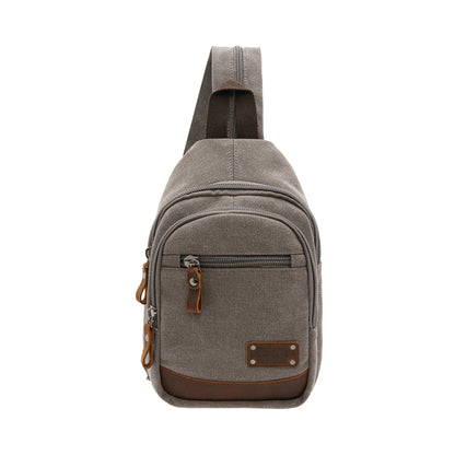 Jack Studio Unisex Canvas Leather Convertible 2-Way Shoulder Sling and Backpack - BAD 30513