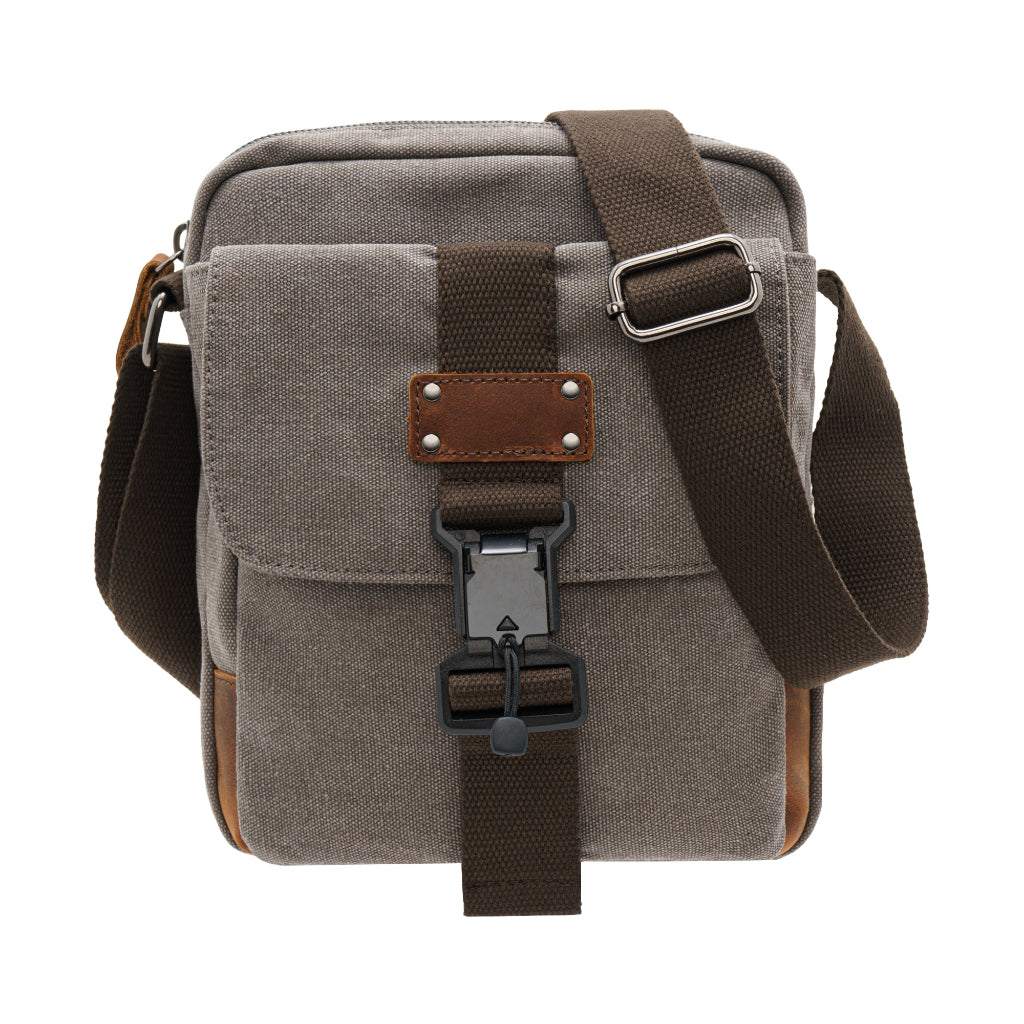 Jack Studio Unisex Stylish and Versatile Travel Canvas Leather Shoulder Bag Sling Bag - BAD 30515
