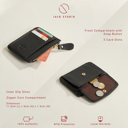 Jack Studio Selene Leather Ladies Card Holder Small Wallet