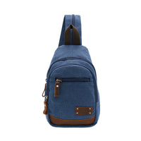 Jack Studio Unisex Canvas Leather Convertible 2-Way Shoulder Sling and Backpack - BAD 30513 thumbnail