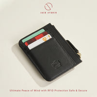 Jack Studio Selene Full Grain Leather Ladies Card Holder Small Wallet Purse Woman - JWB 30152 thumbnail