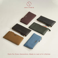 Jack Studio Rhea Full Grain Leather Ladies Women Long Zipper Wallet Purse - JWB 30154 thumbnail