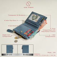 Leather Bi fold Wallet – Iris Collection thumbnail