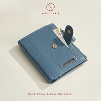 Leather Bi fold Wallet – Iris Collection thumbnail