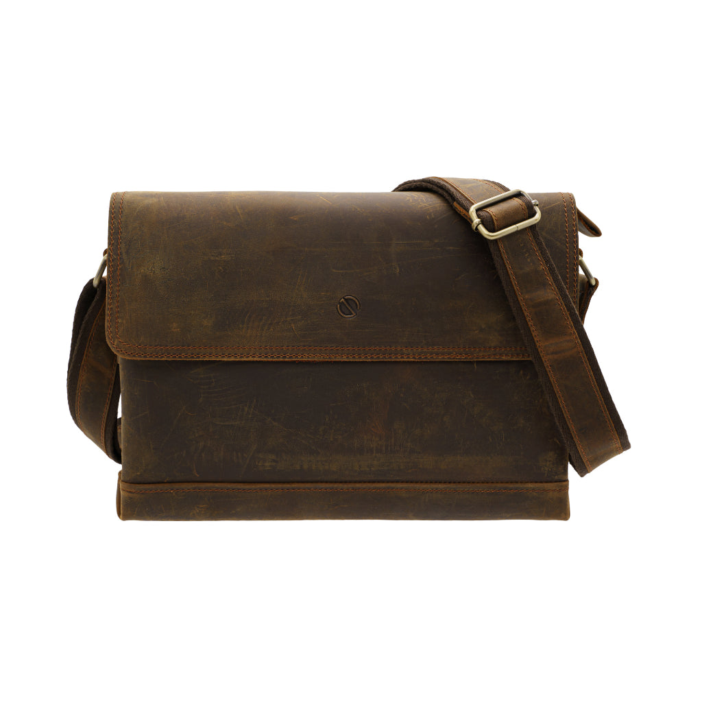 Jack Studio Full Grain Crazy Horse Leather Sling Crossbody Bag Beg Lelaki - BAC 30839 - Jack Studio Marketing Sdn Bhd