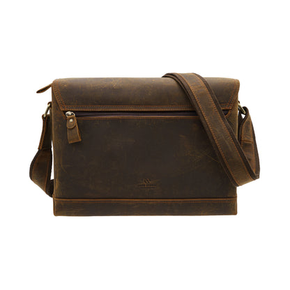 Jack Studio Full Grain Crazy Horse Leather Sling Crossbody Bag Beg Lelaki - BAC 30839 - Jack Studio Marketing Sdn Bhd