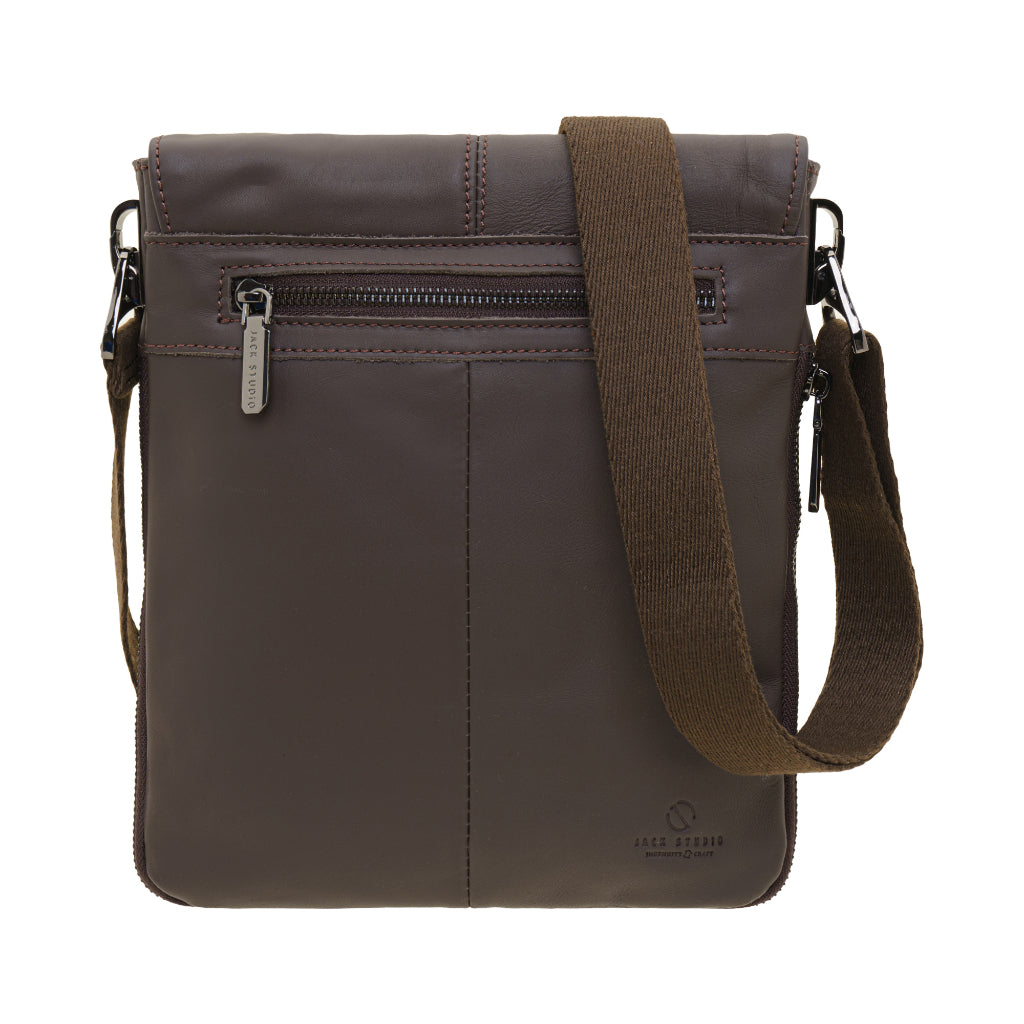 Jack Studio Genuine Cow Leather Sling Crossbody Bag For Men - BAI 30823