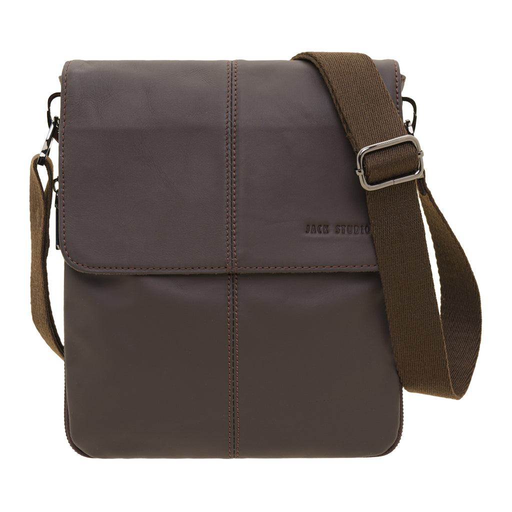 Jack Studio Genuine Cow Leather Sling Crossbody Bag For Men - BAI 30823