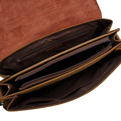 Jack Studio Full Grain Crazy Horse Leather Sling Crossbody Bag Beg Lelaki - BAC 30839 - Jack Studio Marketing Sdn Bhd