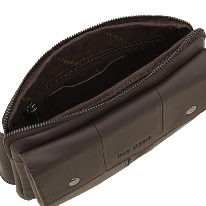 Jack Studio Top Grain Leather Large Size Pouch Waist Bag Men - BAI 30831 - Jack Studio Marketing Sdn Bhd