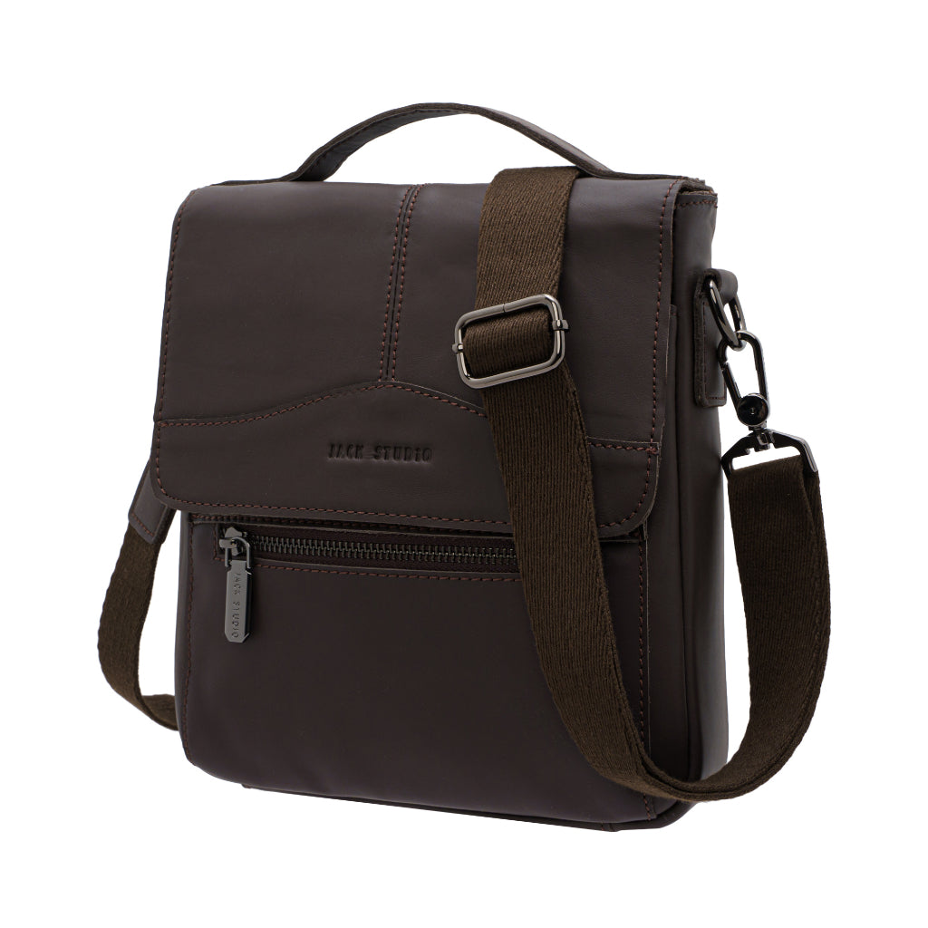 Jack Studio Genuine Cow Leather Sling Crossbody Bag Men - BAI 30821