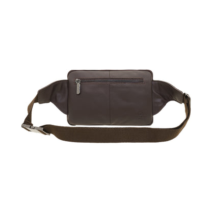 Jack Studio Top Grain Leather Large Size Pouch Waist Bag Men - BAI 30831 - Jack Studio Marketing Sdn Bhd