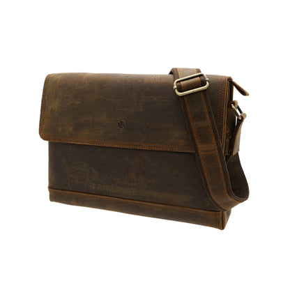 Jack Studio Full Grain Crazy Horse Leather Sling Crossbody Bag Beg Lelaki - BAC 30839 - Jack Studio Marketing Sdn Bhd