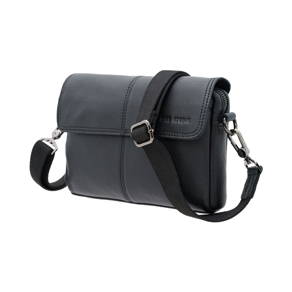 Jack Studio Genuine Cow Leather 2-way Style Clutch Sling Crossbody Bag for Men - BAI 30826 - Jack Studio Marketing Sdn Bhd