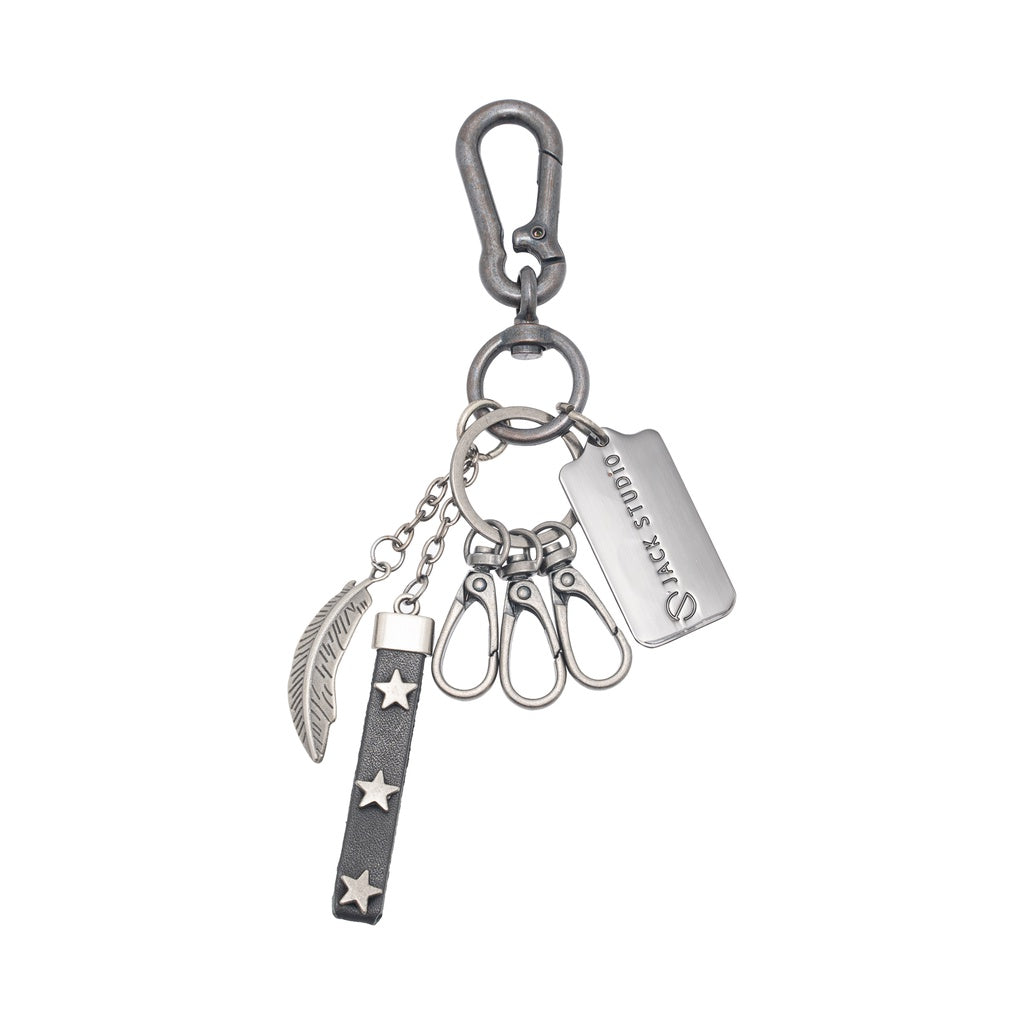 Jack Studio Genuine Leather Key Chain - Free Name Customization