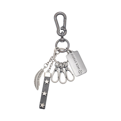 Jack Studio Genuine Leather Key Chain - Free Name Customization