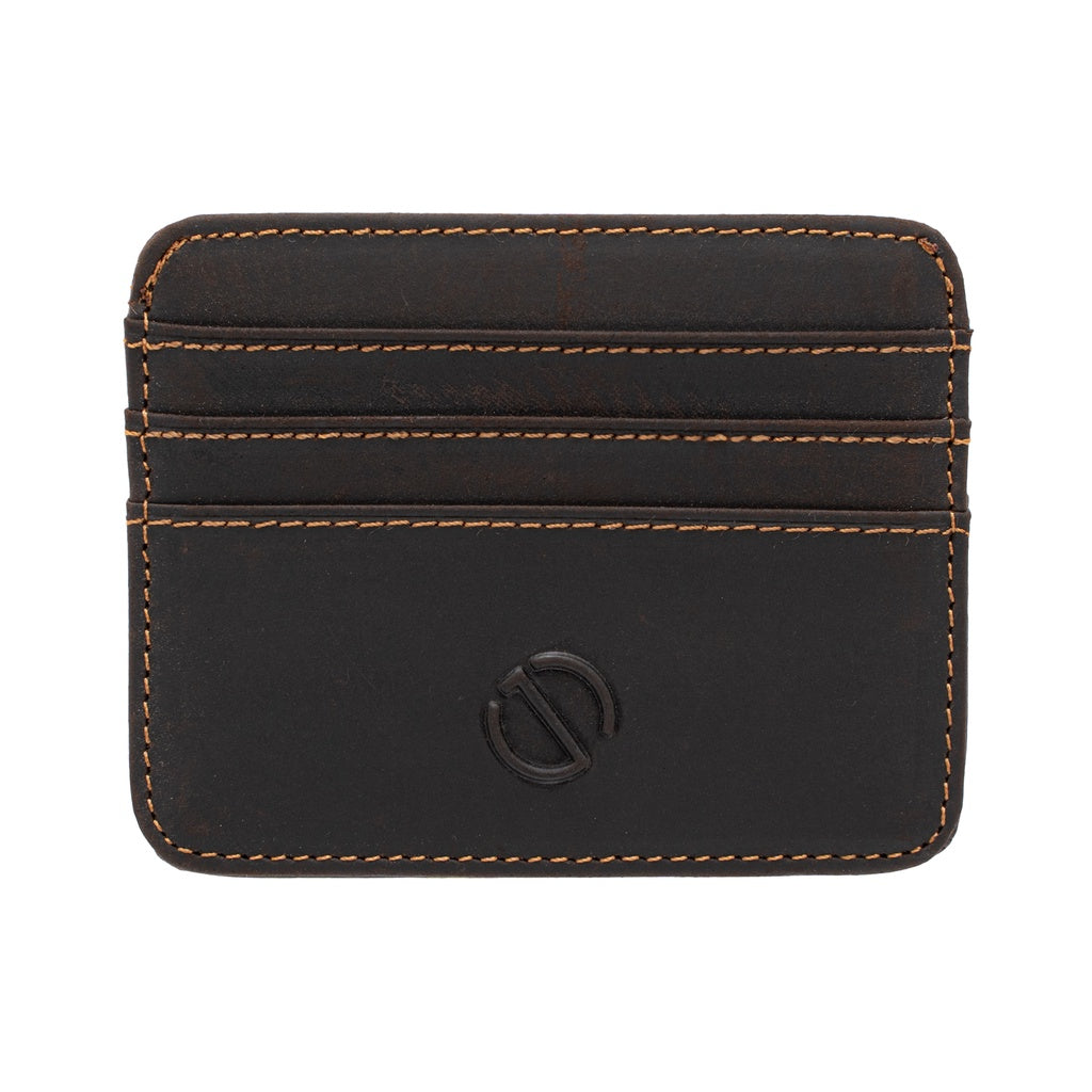 Jack Studio Full Grain Crazy Horse Leather Slim Card Holder